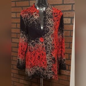 ​Art-to-Wear Hand-Felted Abstract Statement Jacket Avant-Garde Lagenlook Blazer